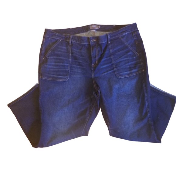 NWOT Torrid Women Jeans | Boyfriend Straight Stretch | Mid Rise Dark | Size: 26R - Picture 2 of 15